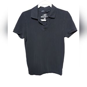 H&M Black Polo Shirt Short Sleeve Mens Size S